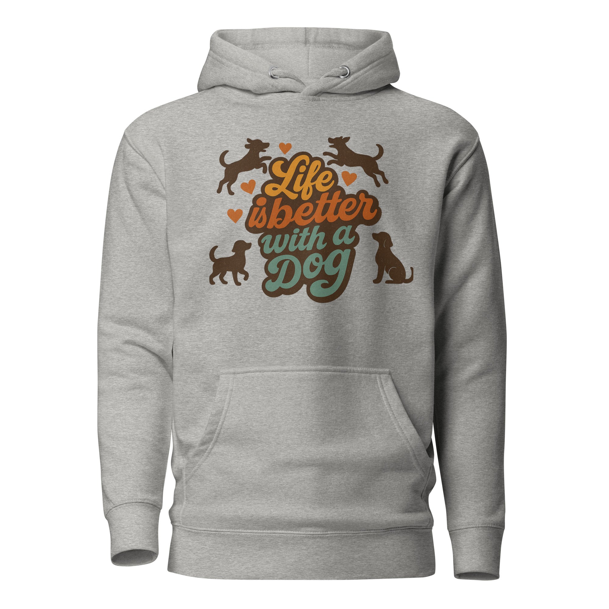 Life is Better with a Dog Hoodie - Unisex Kapuzenpullover | Paw Line T-SHIRT