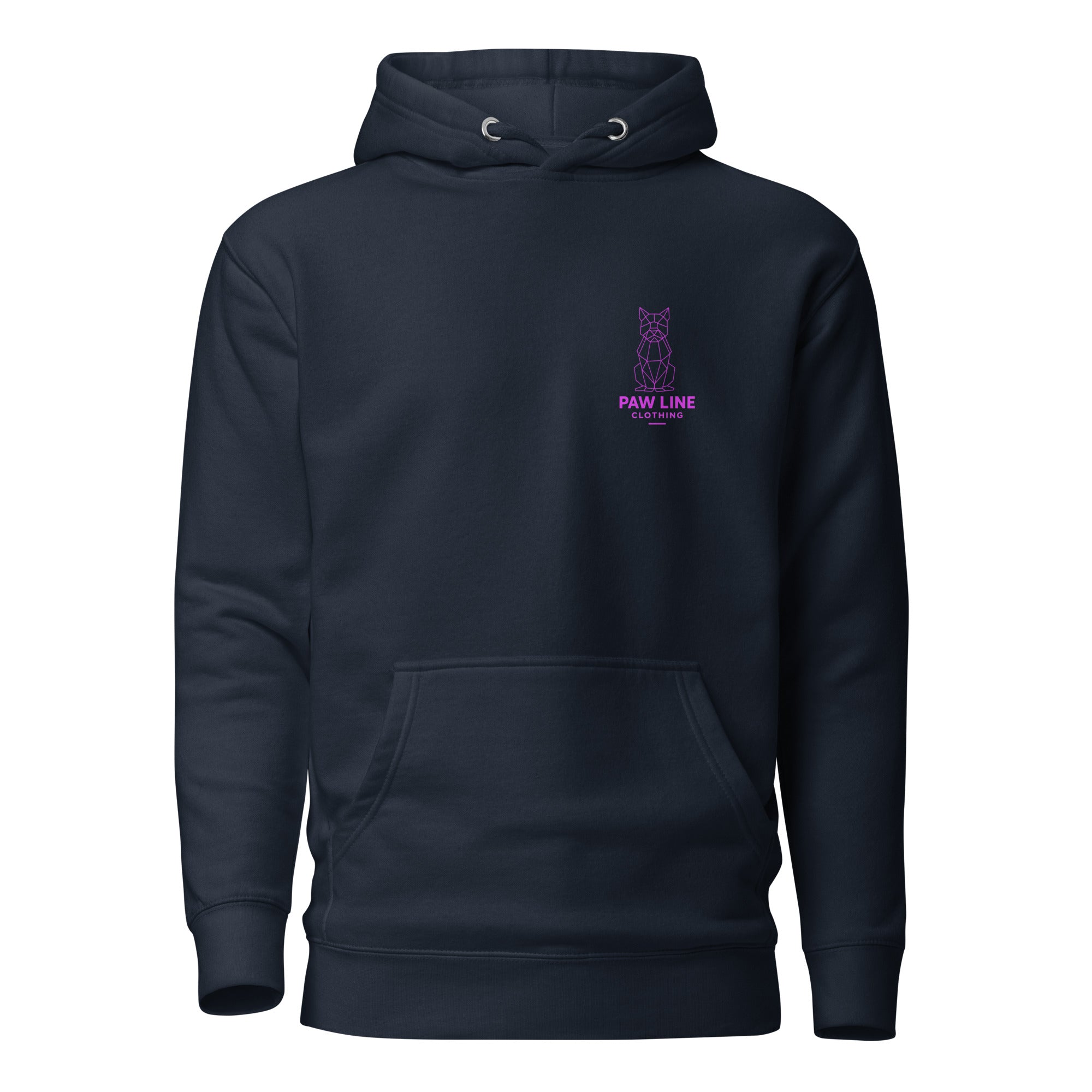 Geometric DOG small Unisex-Kapuzenpullover (pink)