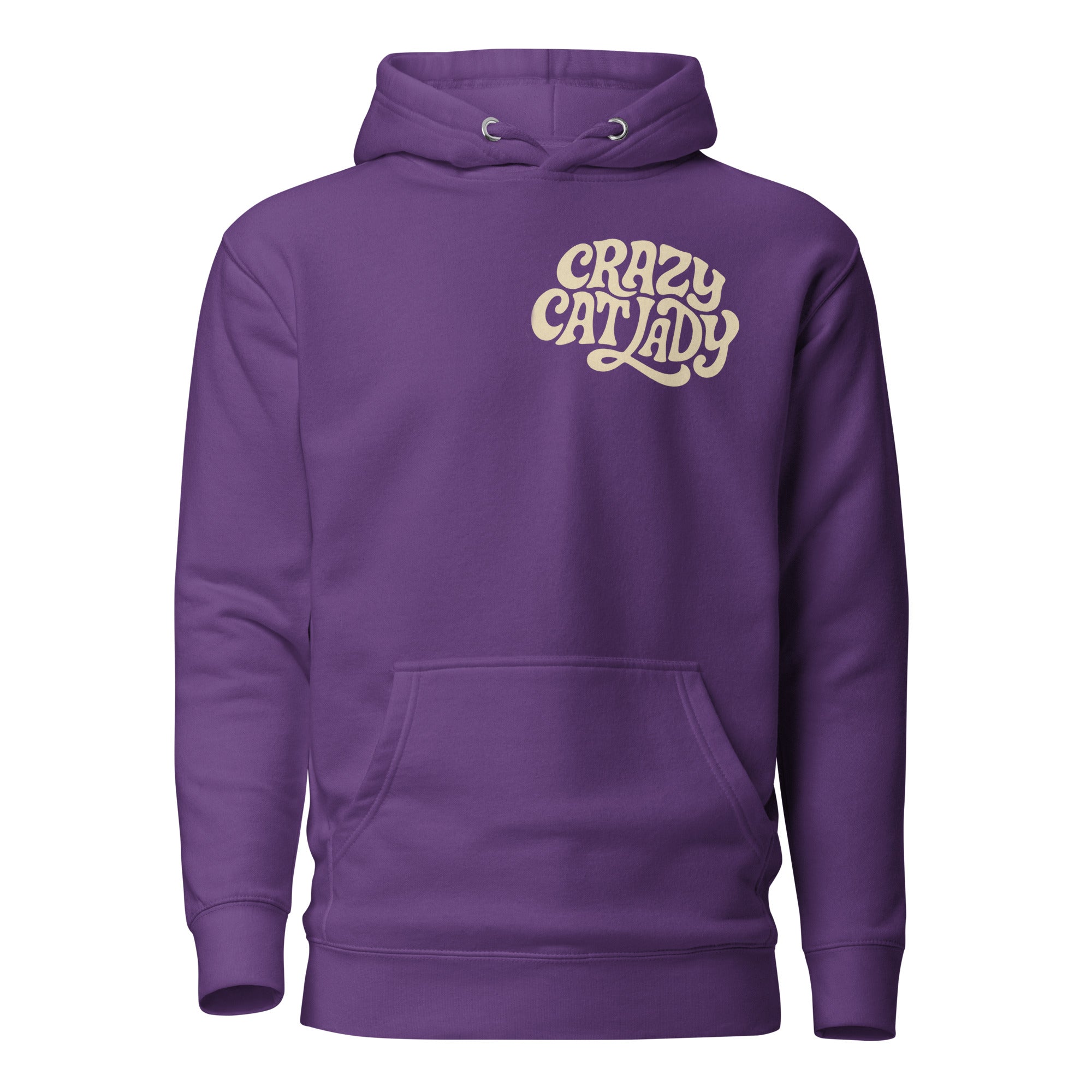 Crazy Cat Lady Hoodie - Unisex Kapuzenpullover für Katzenliebhaber | Paw Line T-SHIRT