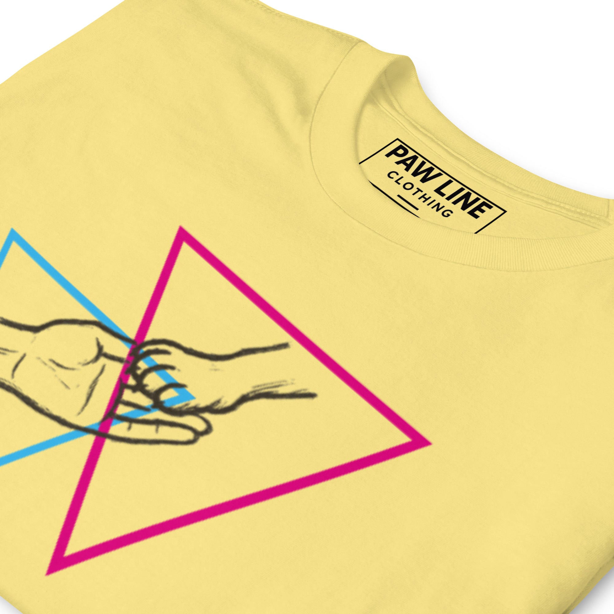 Hand in Hand Yellow - Verbindung & Zusammenhalt Unisex T-Shirt | Pawline T-SHIRT