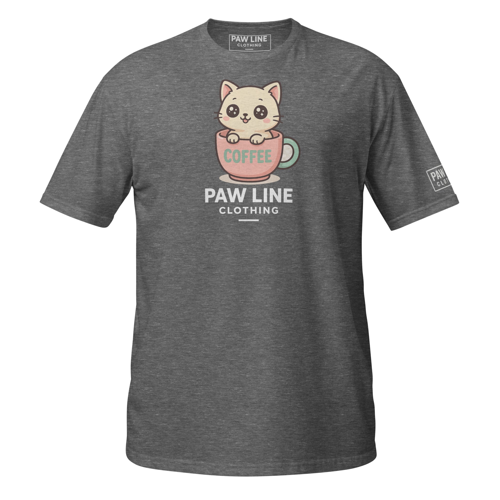 Cute Cat T-Shirt - Süßes Kurzarm Unisex Katzen-Shirt | Paw Line T-SHIRT