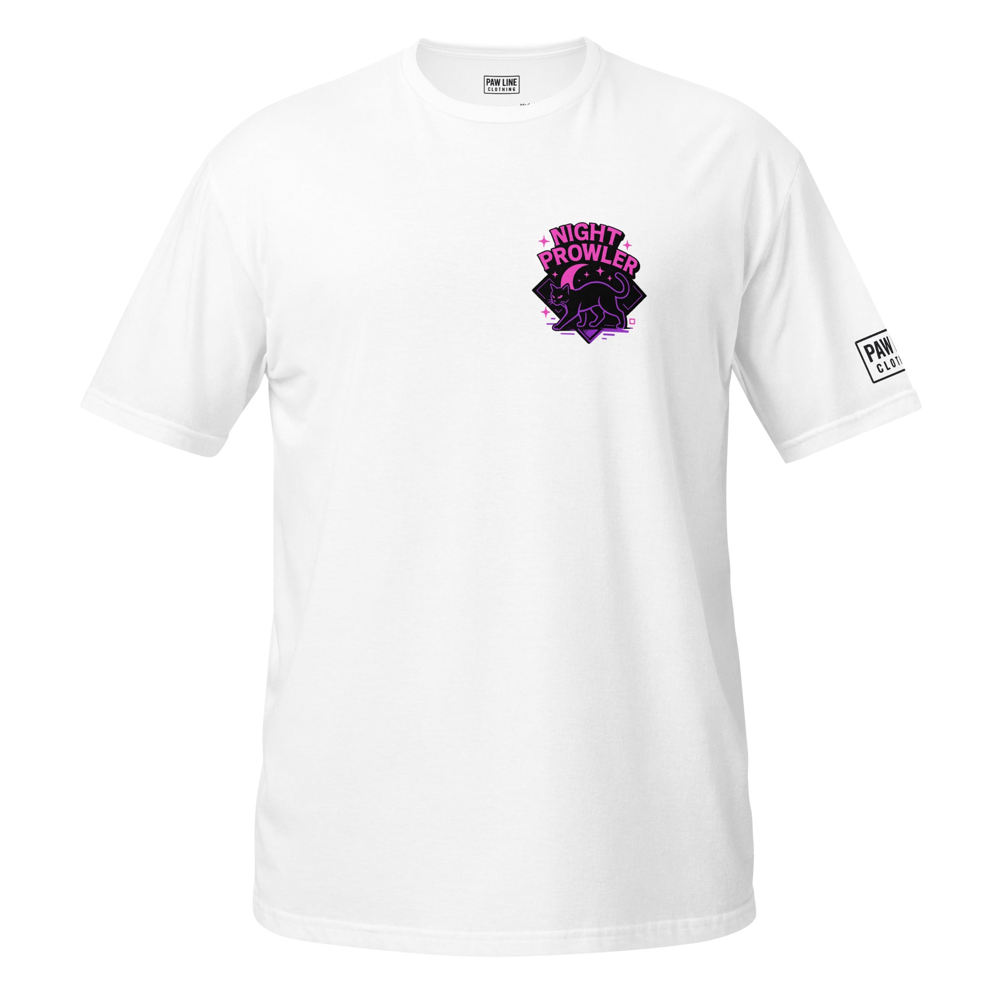 Night Prowler - Mystisches Unisex T-Shirt für Nachteulen | Pawline T-SHIRT