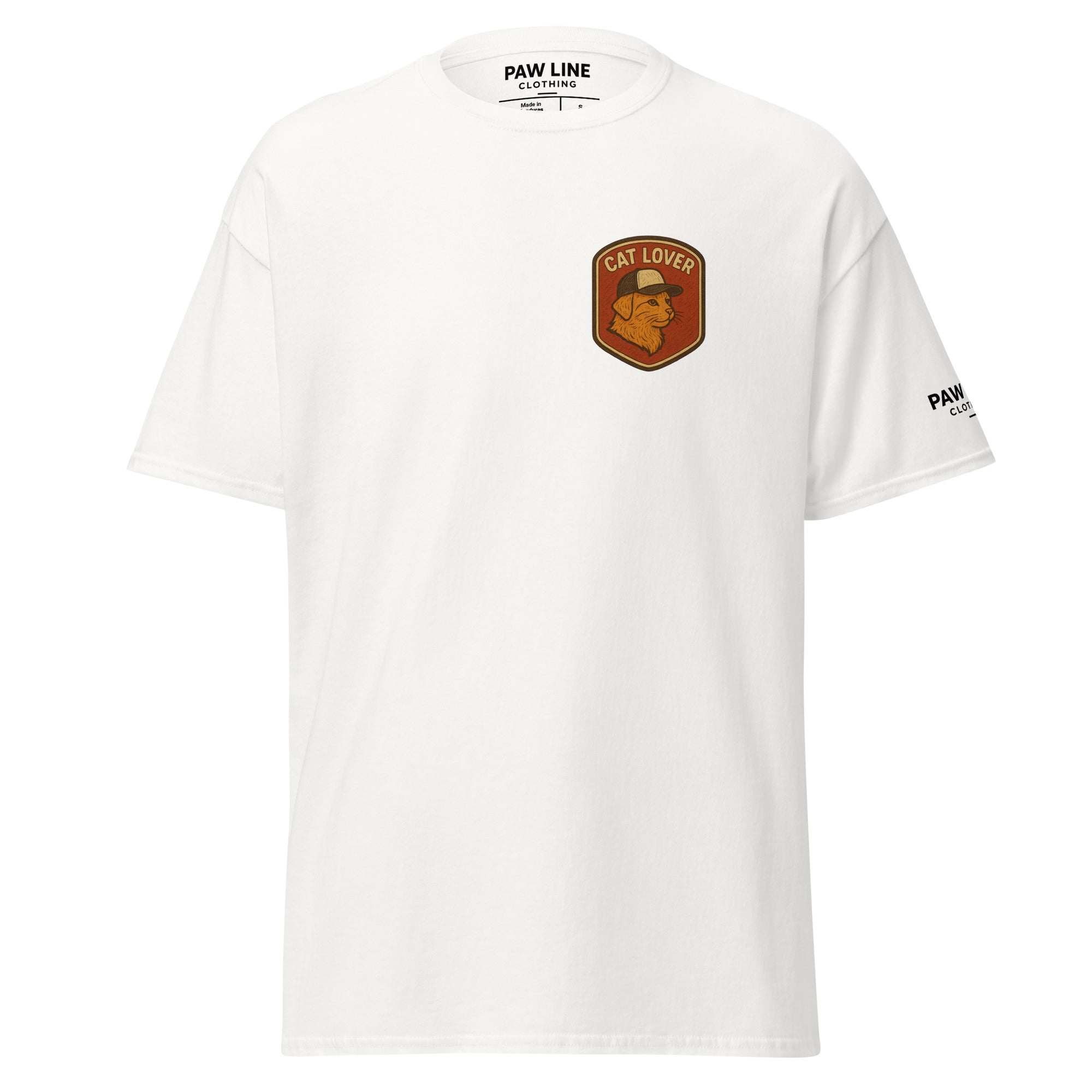 CAT Patch - Vintage Style Unisex T-Shirt für Katzenliebhaber | Pawline