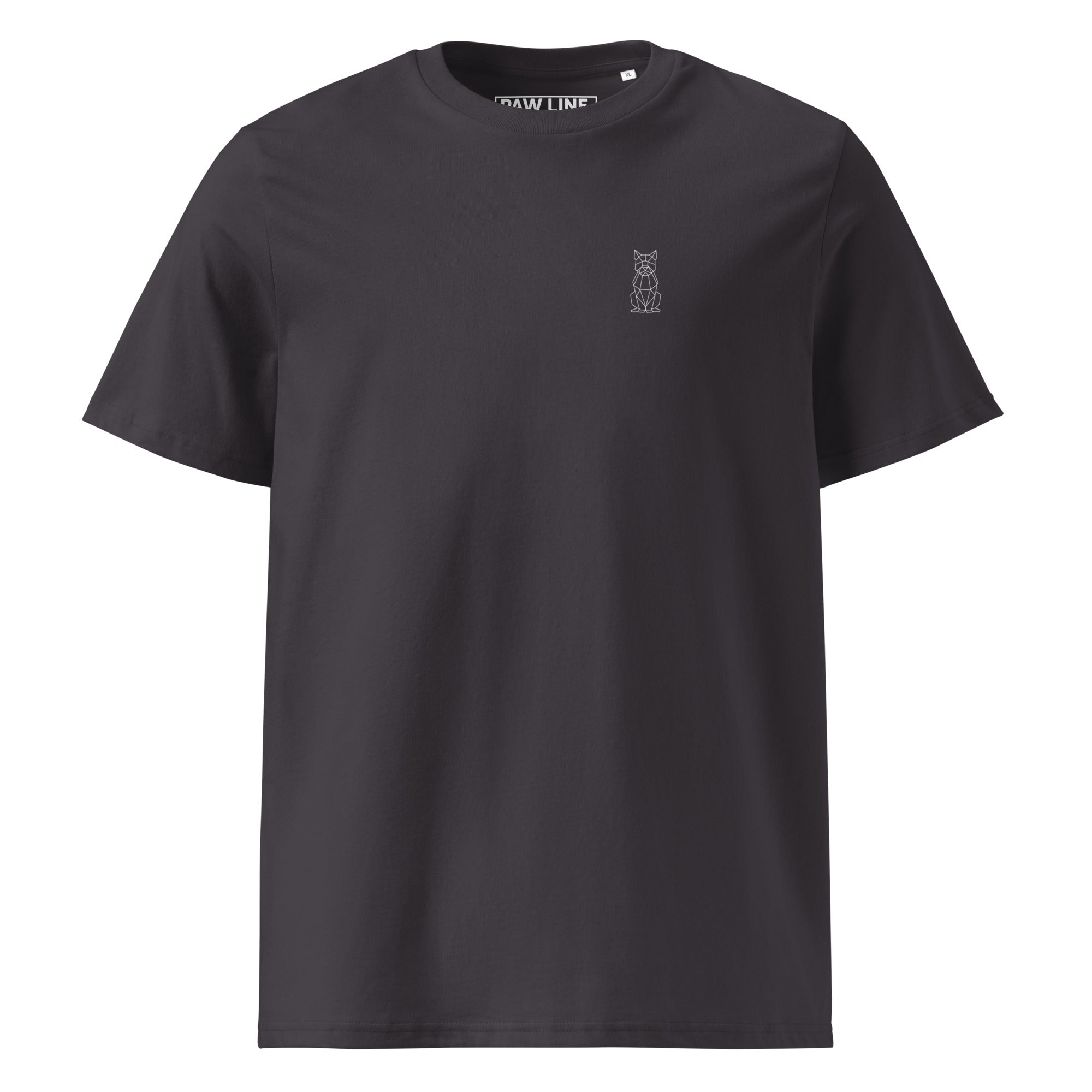 Geometric DOG Dark - Modernes Bio-Baumwoll T-Shirt für Hundeliebhaber | Pawline T-SHIRT