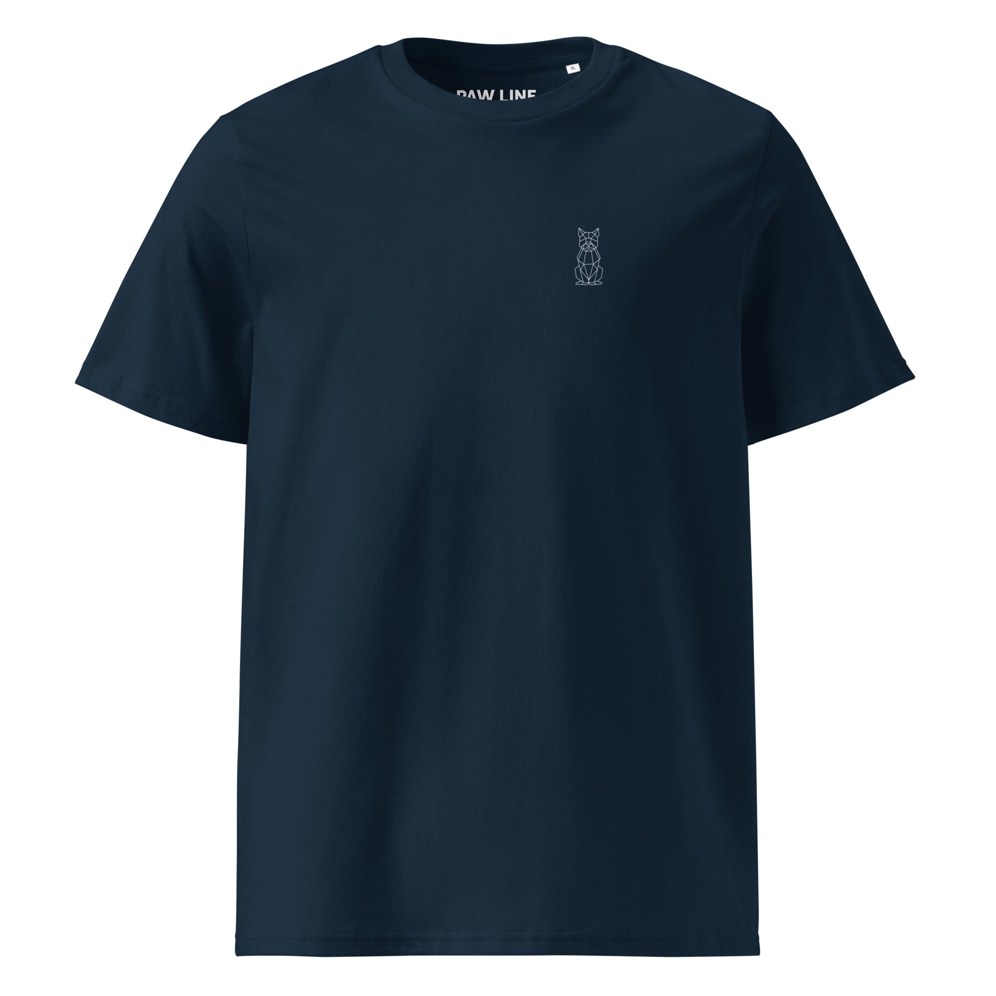 Geometric DOG Dark - Modernes Bio-Baumwoll T-Shirt für Hundeliebhaber | Pawline T-SHIRT