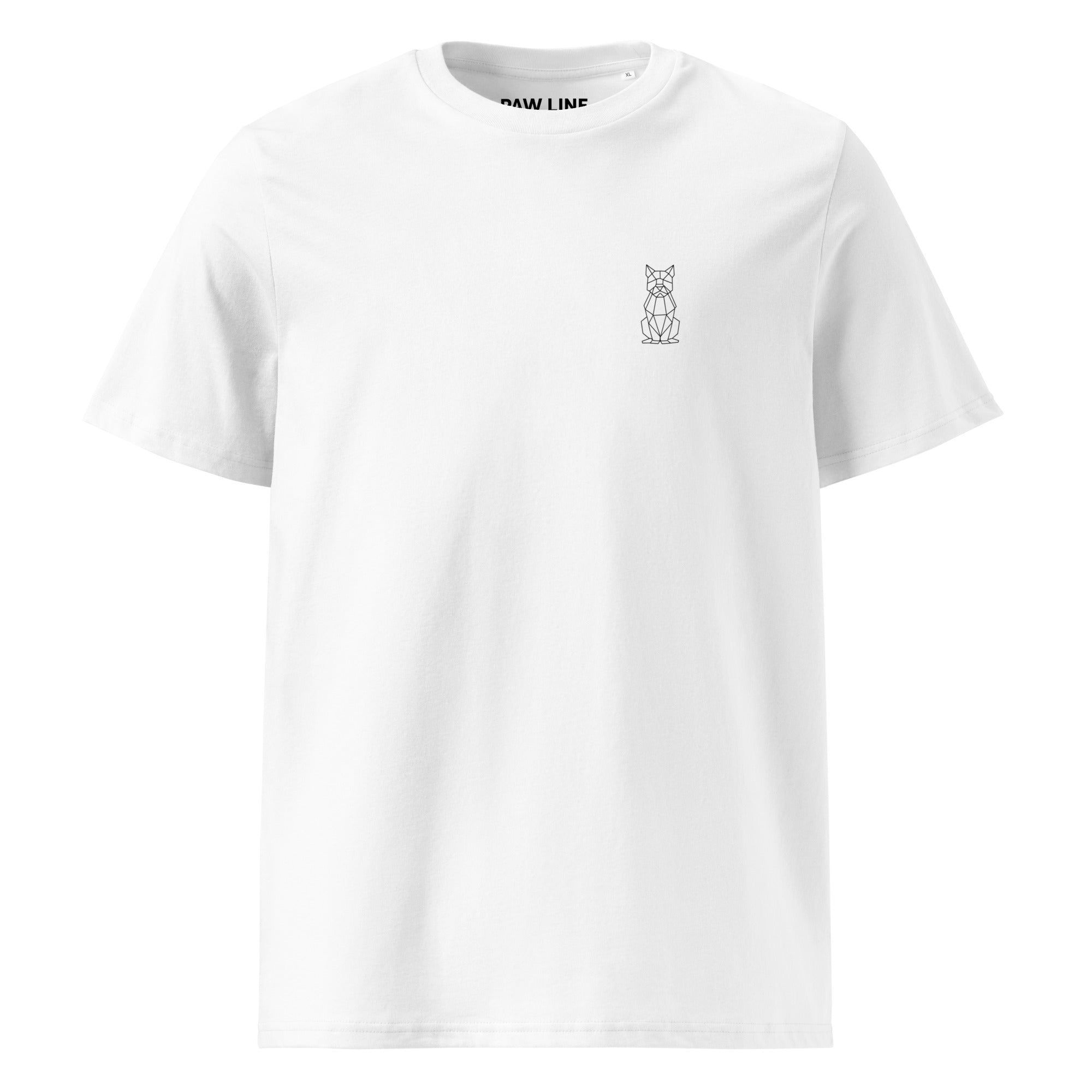Geometric DOG Back - Modernes Bio-Baumwoll T-Shirt mit Rücken-Design | Pawline T-SHIRT