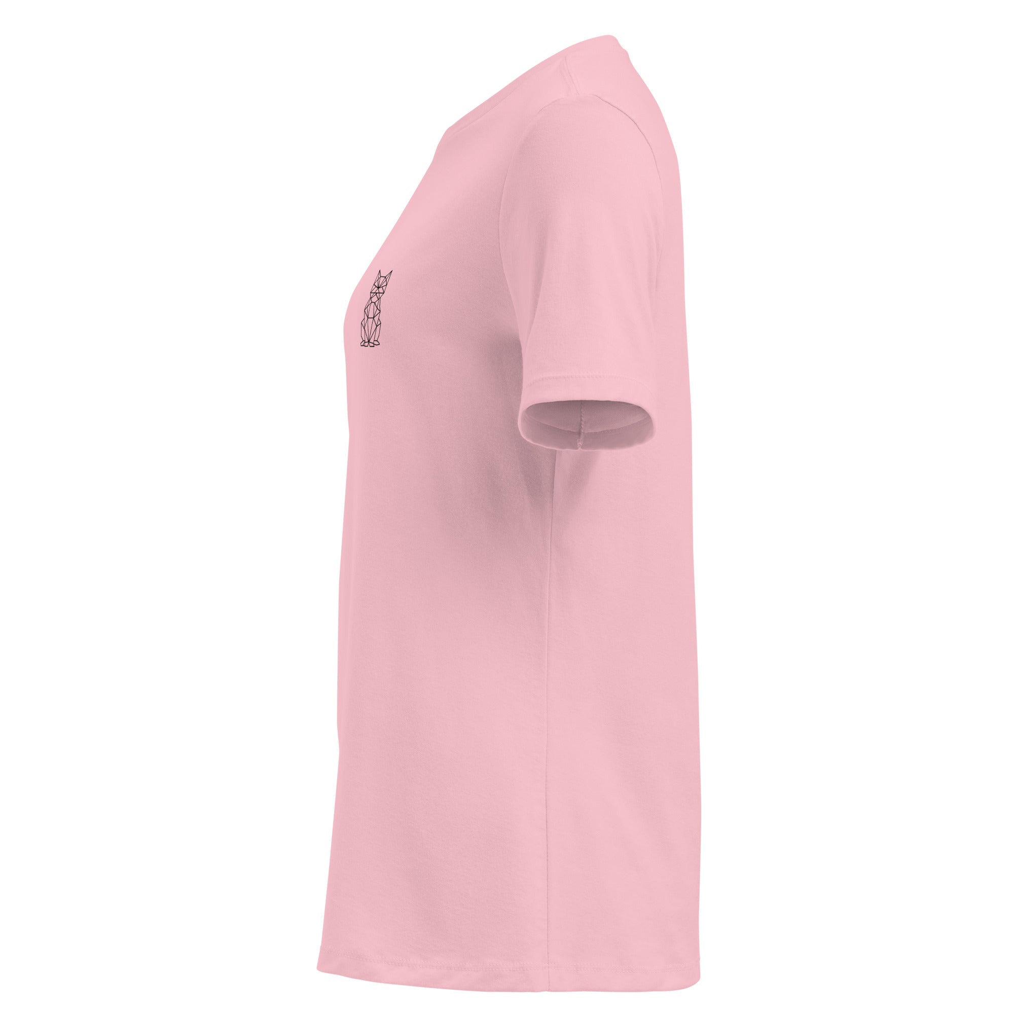 Geometric Cat Damen T-Shirt - Minimalistisches Katzen-Design Lockerer Schnitt | Pawline