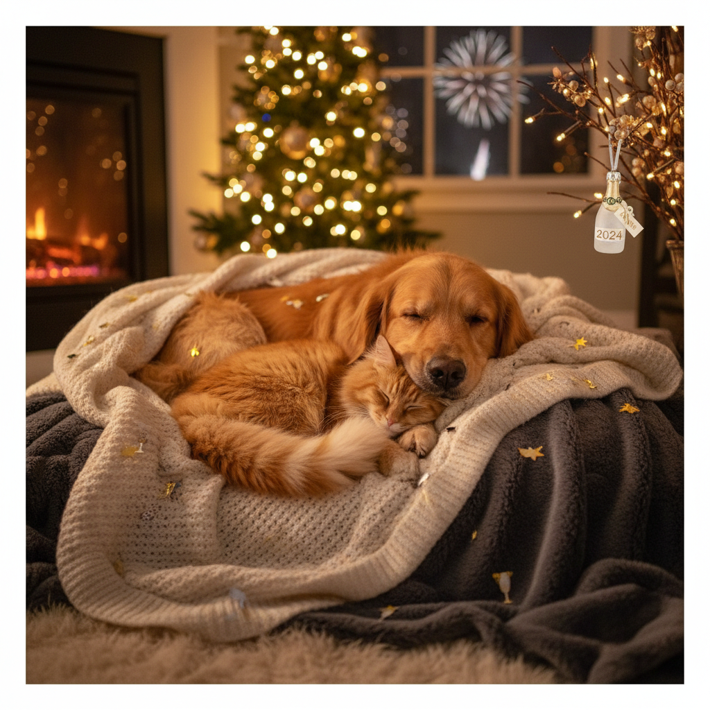 Silvester mit Hund & Katze: So hilfst du deinem Haustier durch die Silvesternacht 2025/2026