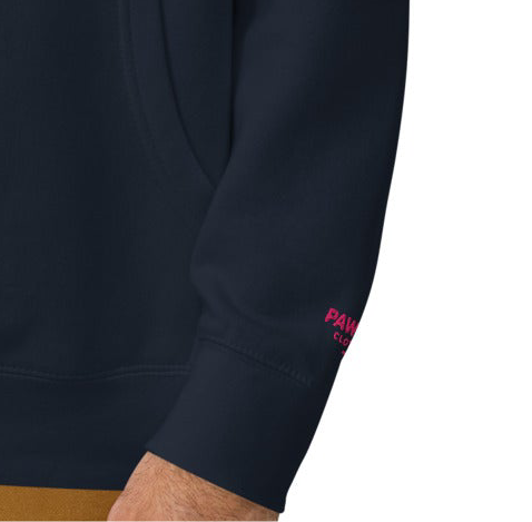 Pawline Gestickt Hoodie - Premium Unisex Kapuzenpullover mit Stickerei | Pawline