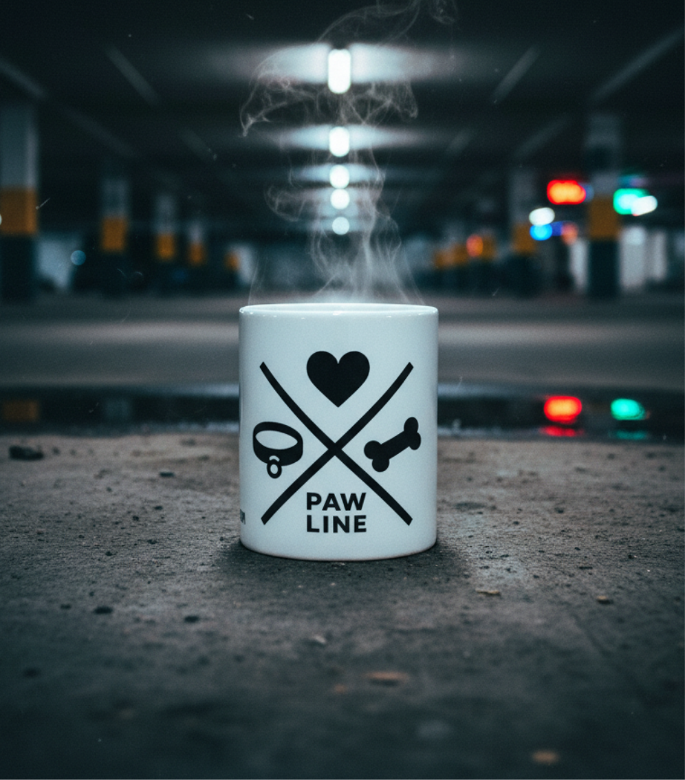 Pawline Tasse 11oz - Keramik Kaffeetasse für Tierliebhaber | Pawline