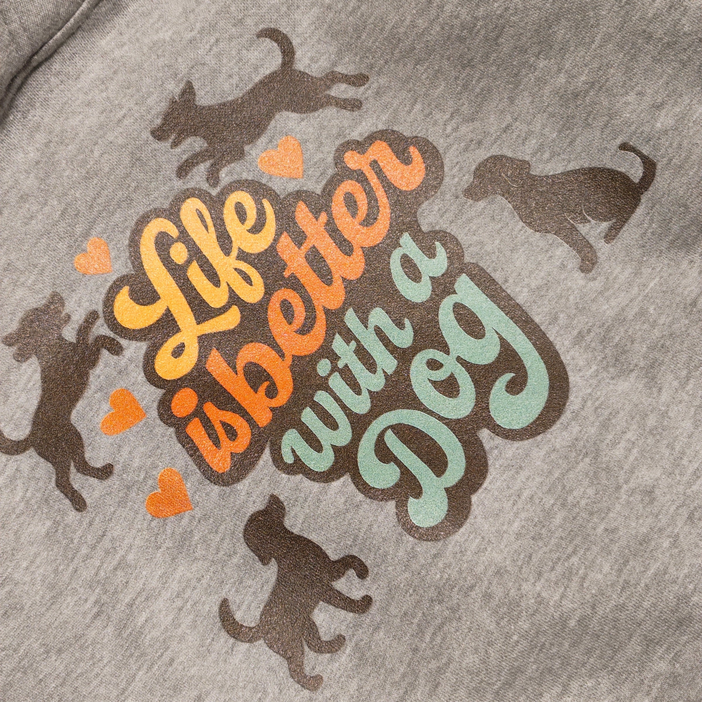 Hunde Hoodie Life is Better with a Dog – Unisex Kapuzenpullover für Hundeliebhaber