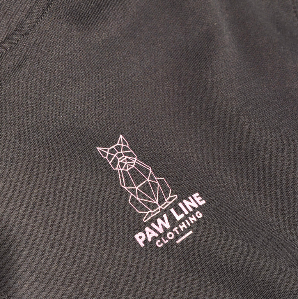 Hundeliebhaber Hoodie geoemetrischer Hund klein Print