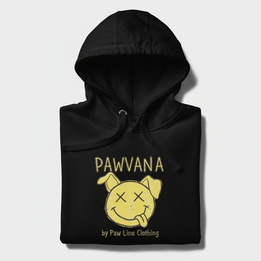 Pawvana Grunge Hoodie – 90s Nirvana Style Unisex Kapuzenpullover Hoodie