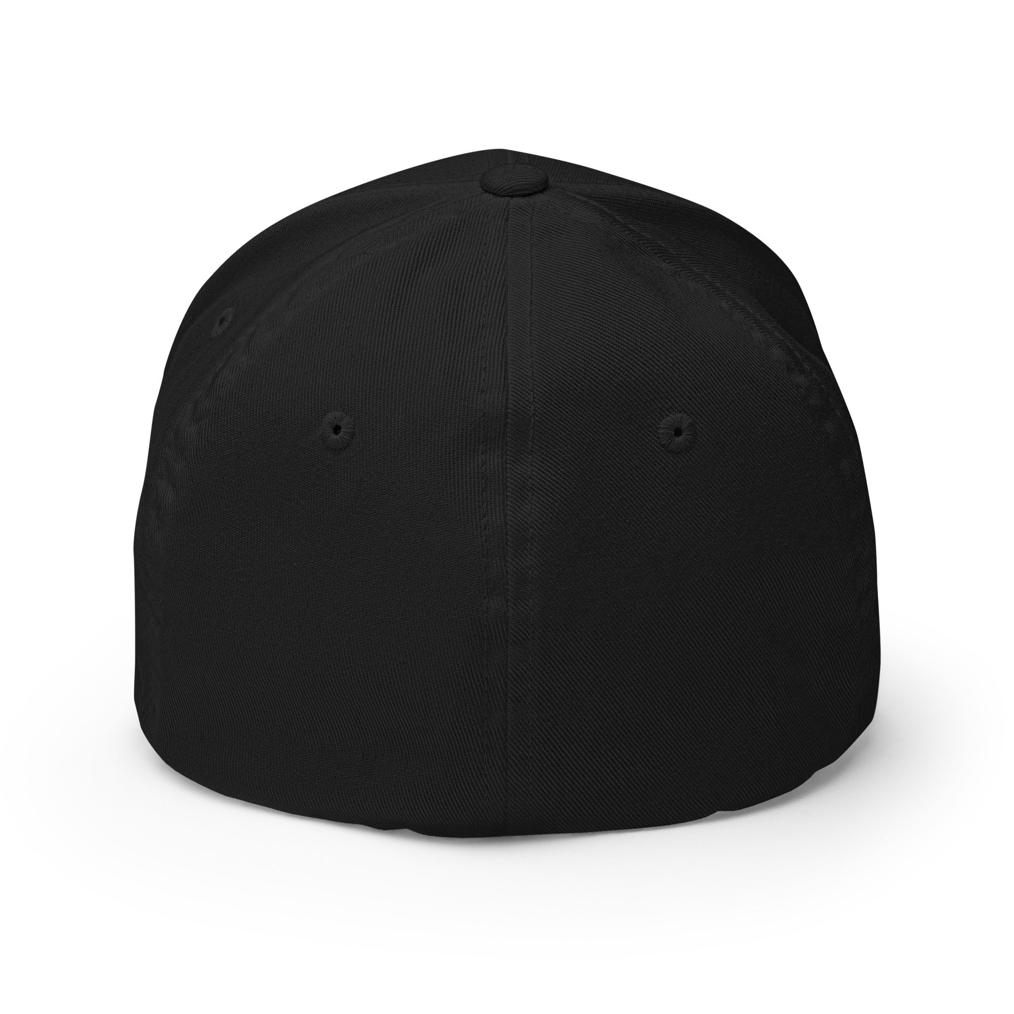 Basecap Schwarz ohne Logo, mit kurzem Schirm