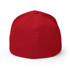 Basecap Rot ohne Logo, mit kurzem Schirm