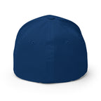 Basecap Königsblau ohne Logo, mit kurzem Schirm