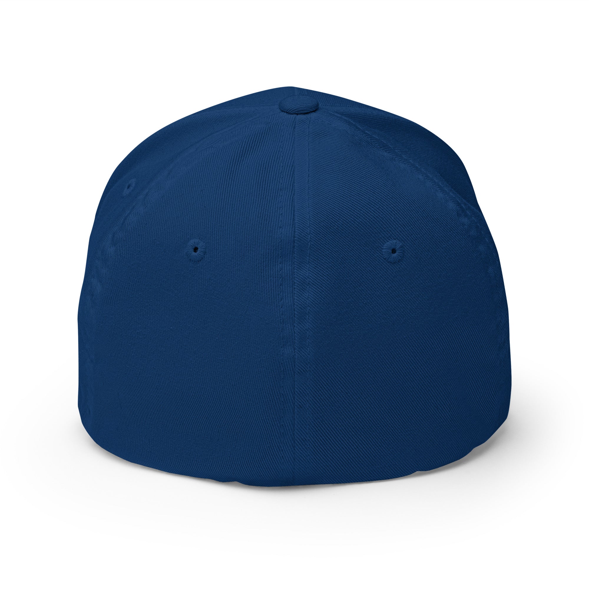 Basecap Königsblau ohne Logo, mit kurzem Schirm