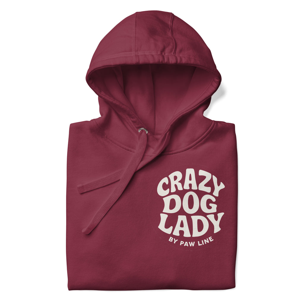 Crazy Dog Lady Hoodie - Premium Kapuzenpullover für Hundeliebhaber T-SHIRT