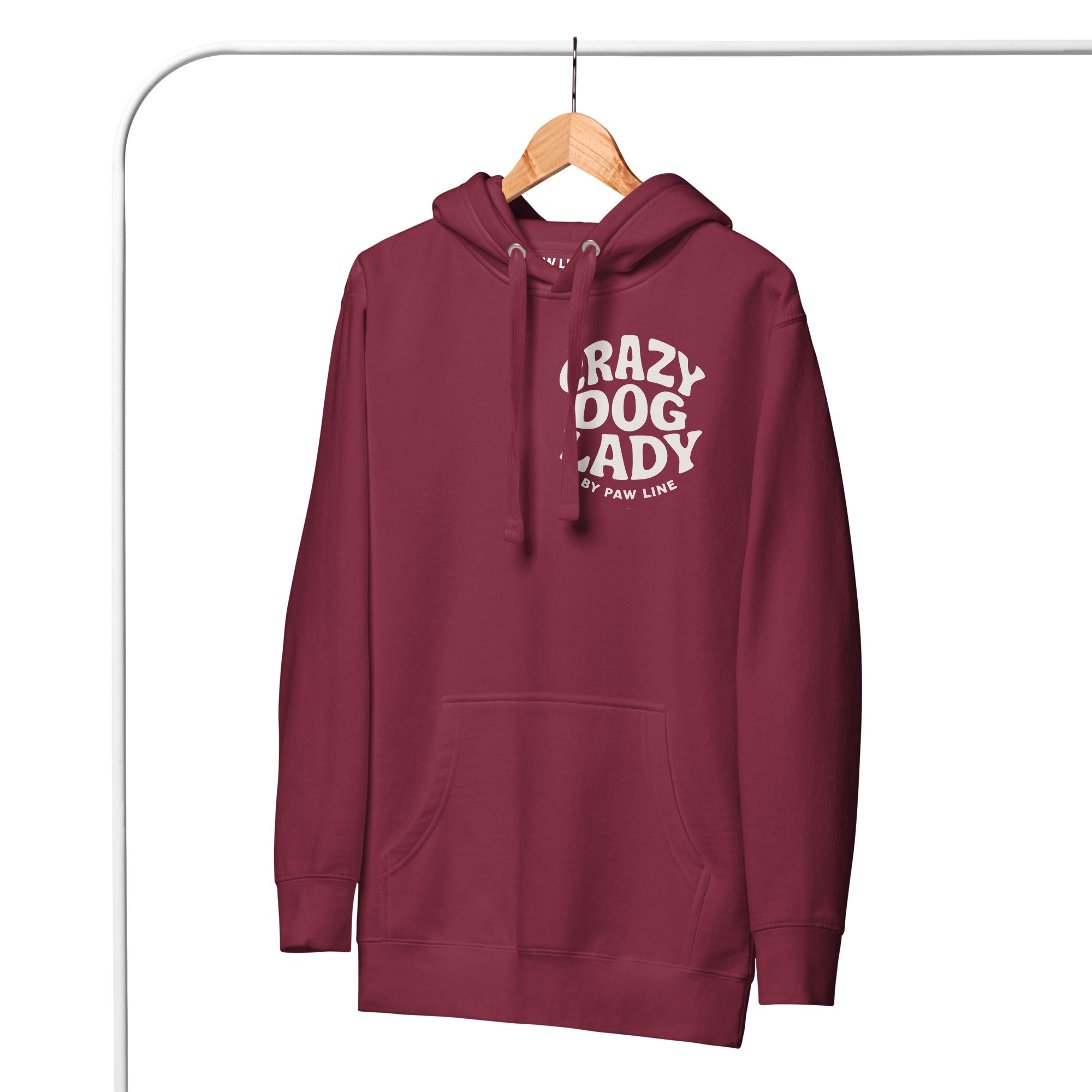 Crazy Dog Lady Hoodie - Premium Kapuzenpullover für Hundeliebhaber T-SHIRT