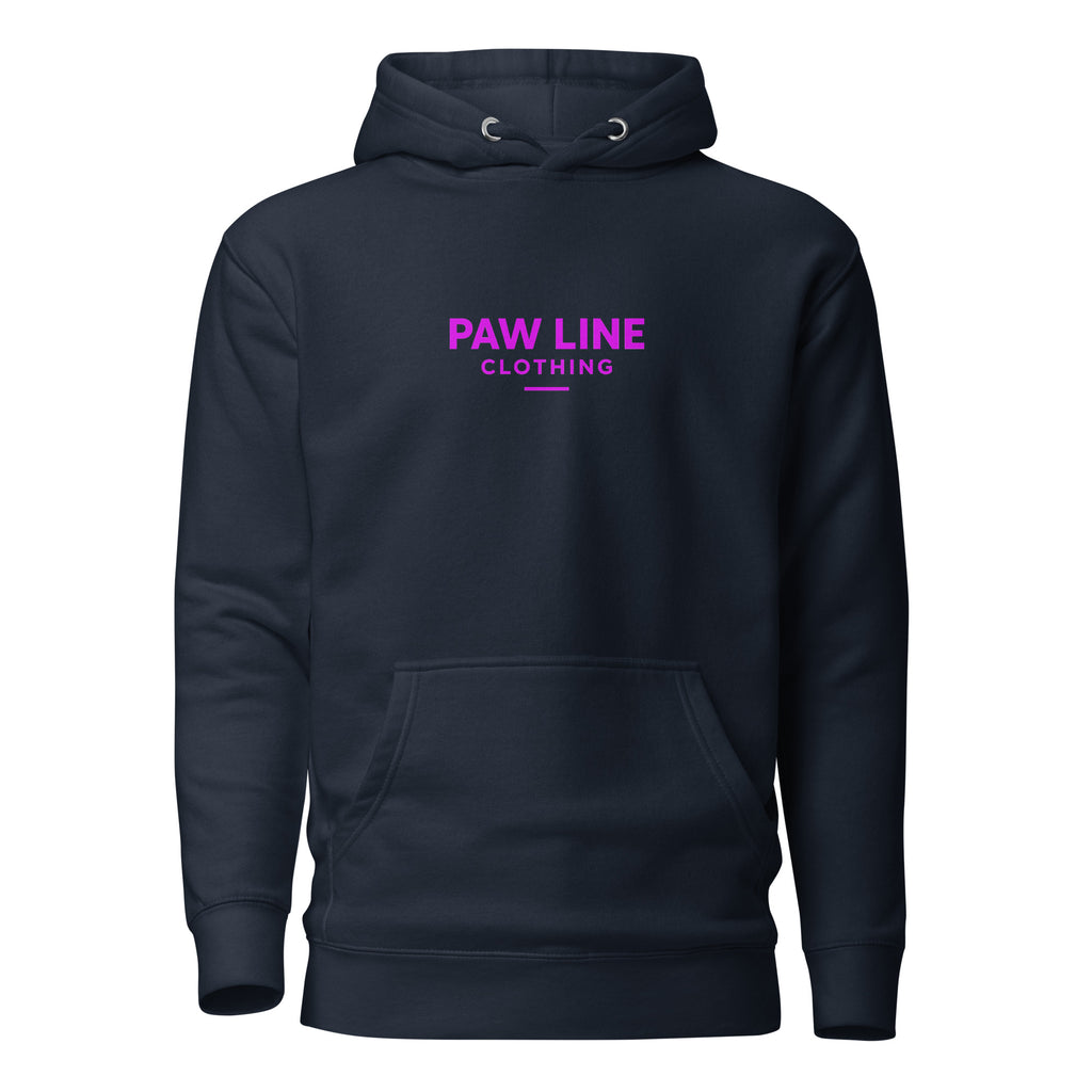 Pawline Pink Hoodie - Stylischer Unisex Kapuzenpullover in Pink | Pawline
