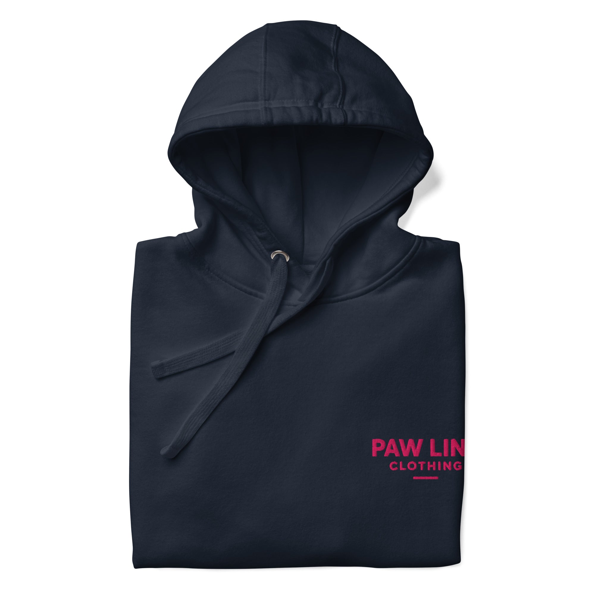 Pawline Gestickt Hoodie - Premium Unisex Kapuzenpullover mit Stickerei | Pawline