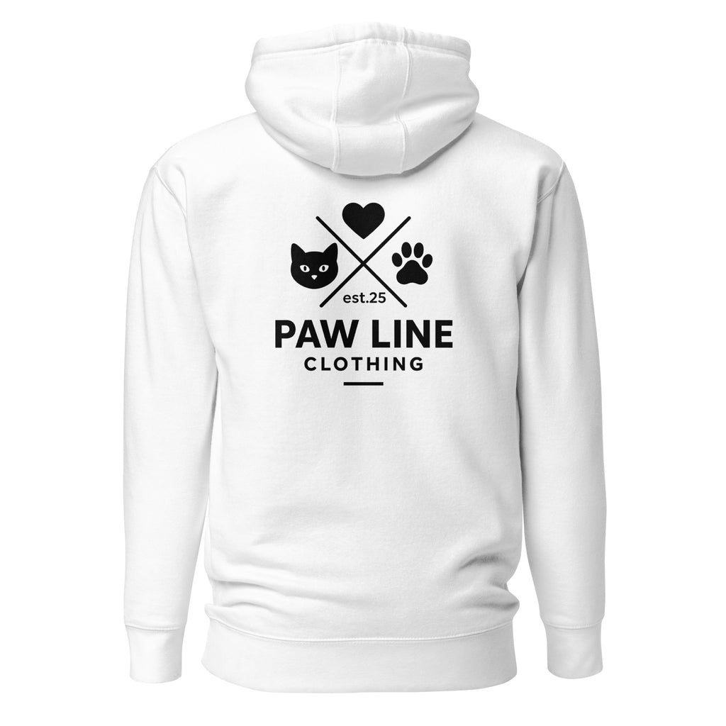 Basic X Cat Backprint Hoodie - Unisex Kapuzenpullover für Katzenliebhaber T-SHIRT