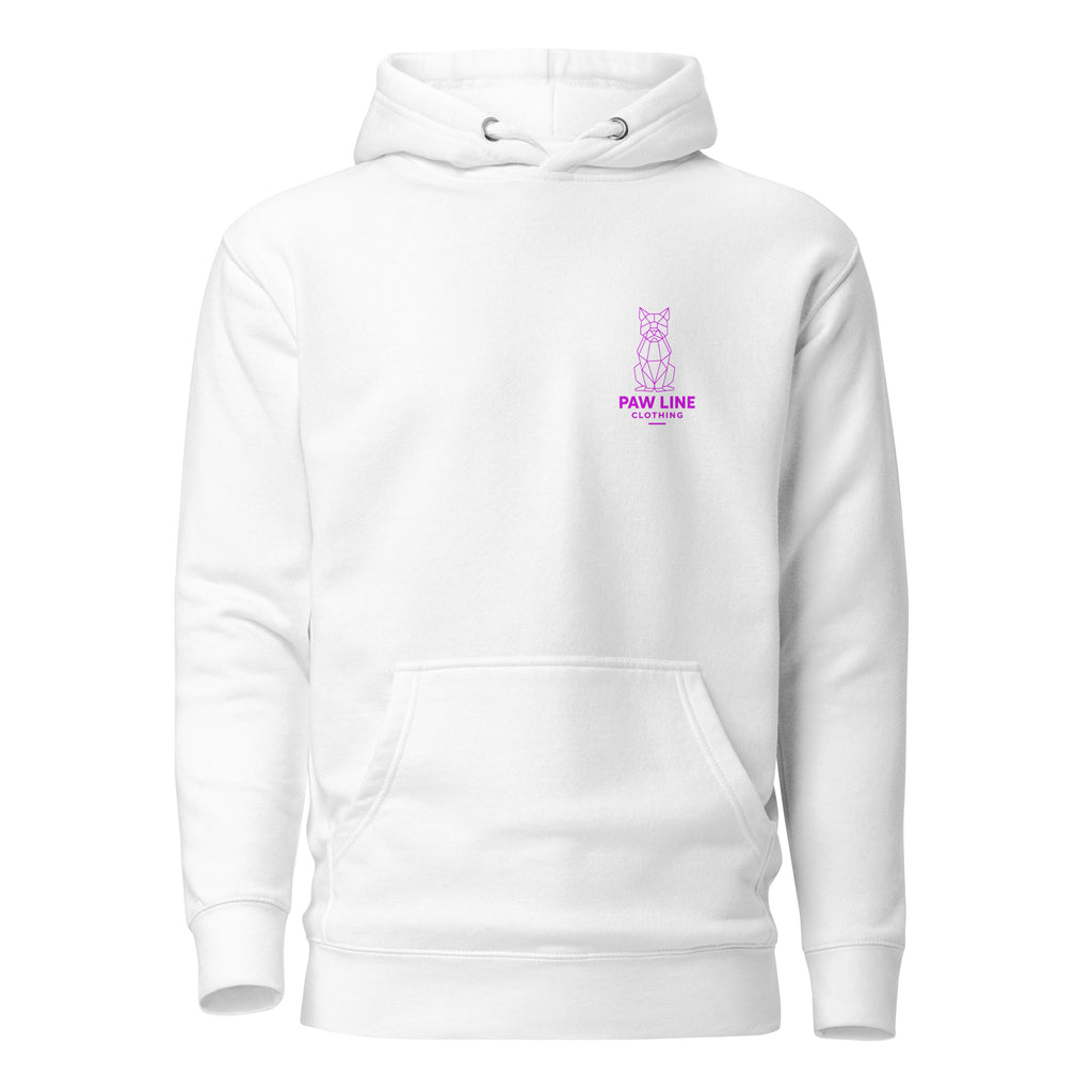 Geometric DOG small Unisex-Kapuzenpullover (pink)