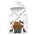 Life is Better with a Dog Hoodie - Unisex Kapuzenpullover | Paw Line Hoodie