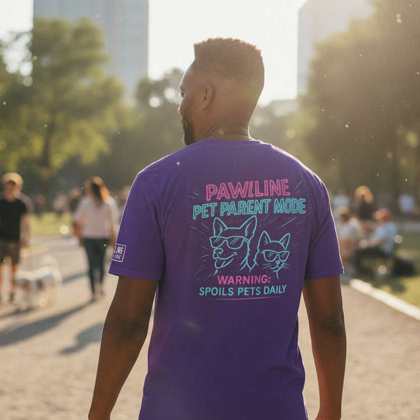 Parent Mode - Aktiviert! Unisex T-Shirt für Tier-Eltern | Pawline T-SHIRT