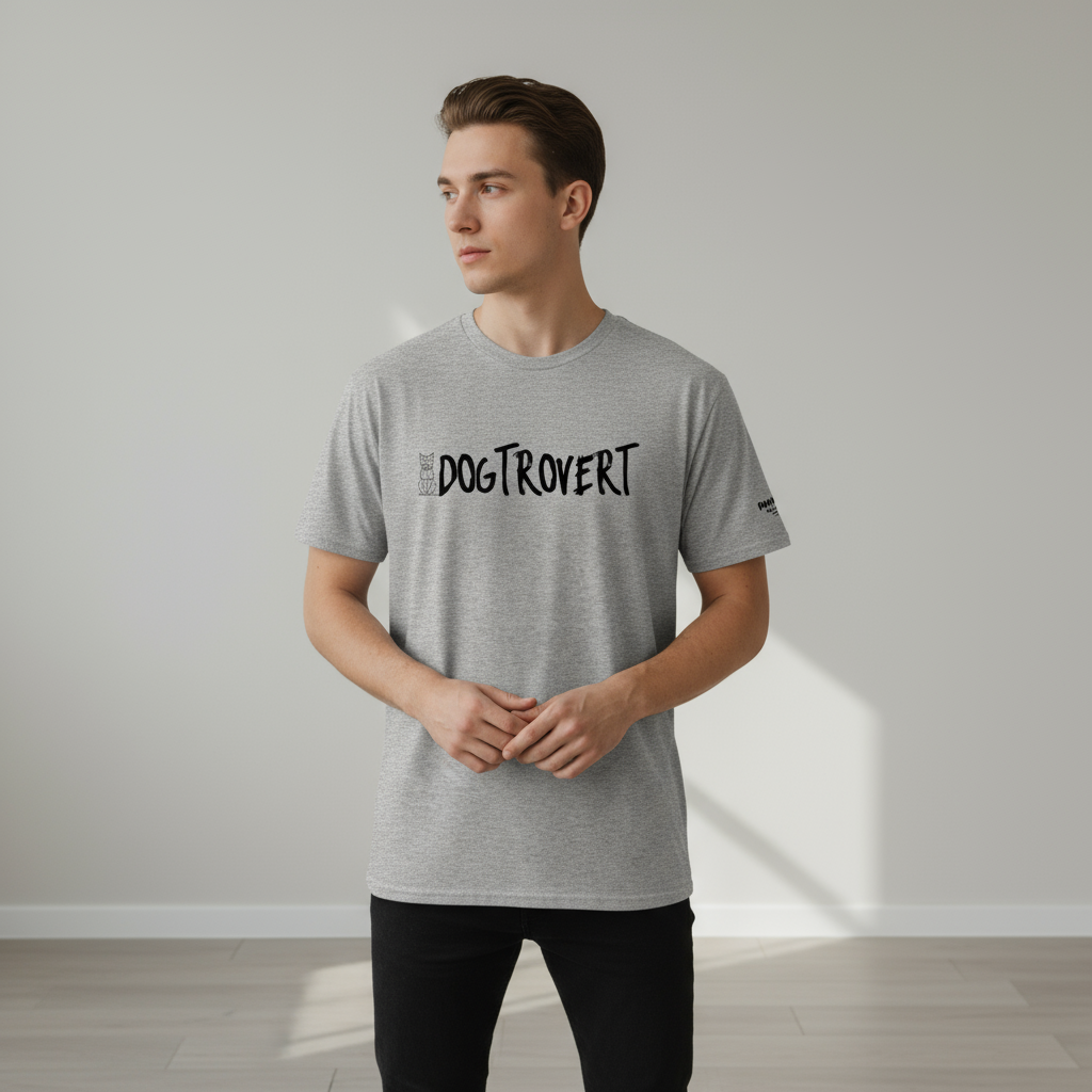DOGTROVERT - Lustiges Unisex T-Shirt für Hundeliebhaber & Intros | Pawline