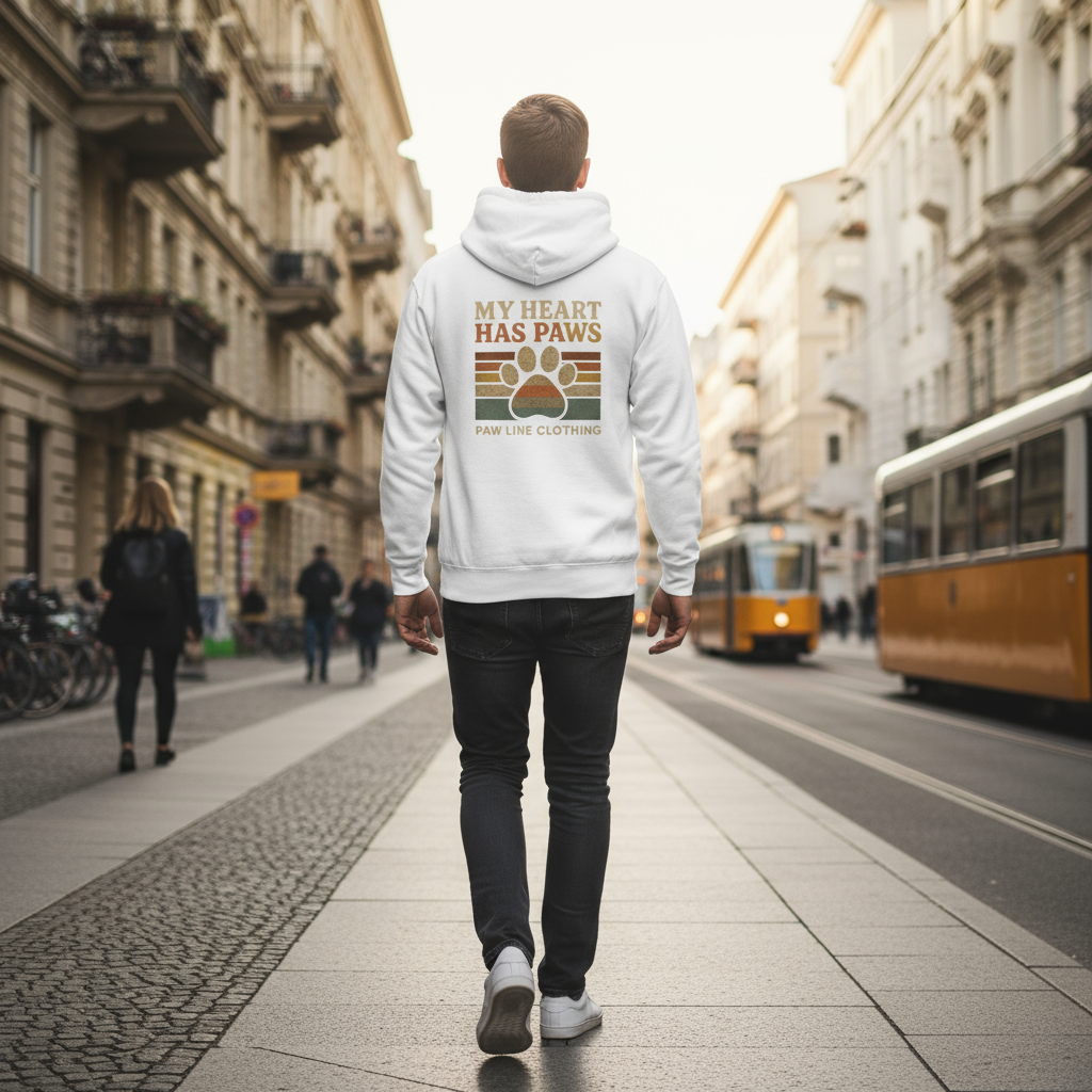 My Heart Belongs to Dogs Hoodie - Unisex Kapuzenpullover | Paw Line T-SHIRT