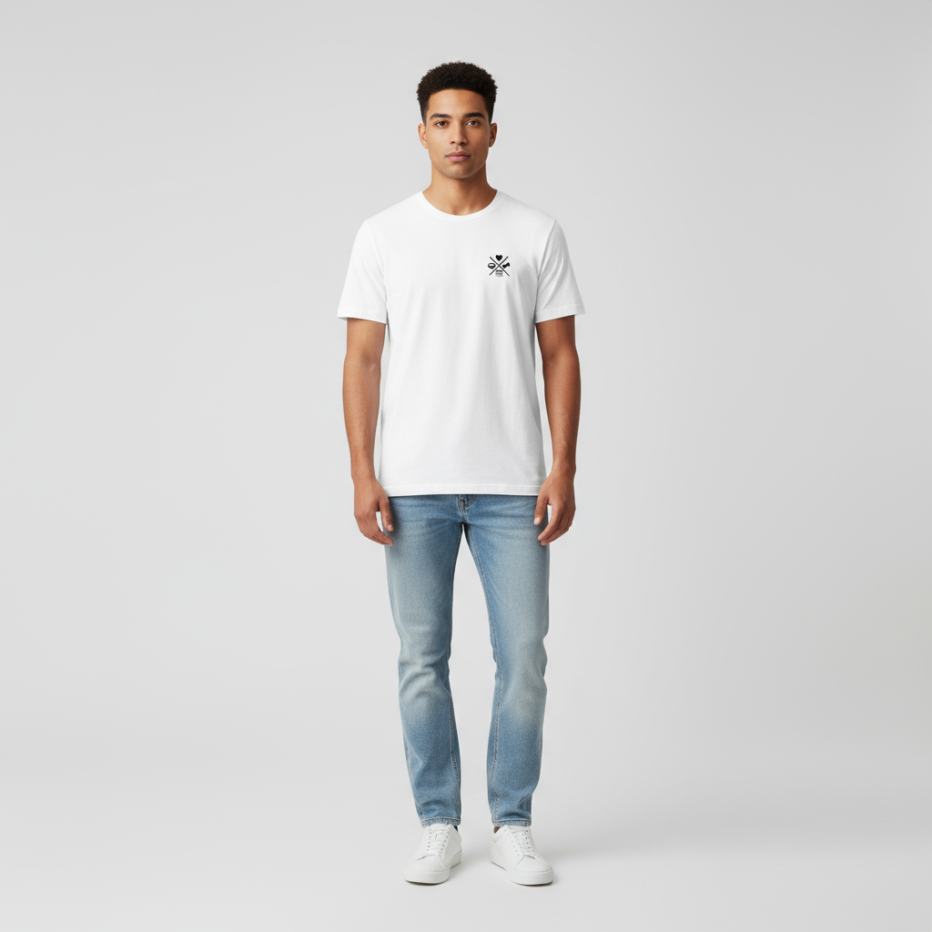 Basic X - Minimalistisches Bio-Baumwoll T-Shirt | Pawline T-SHIRT