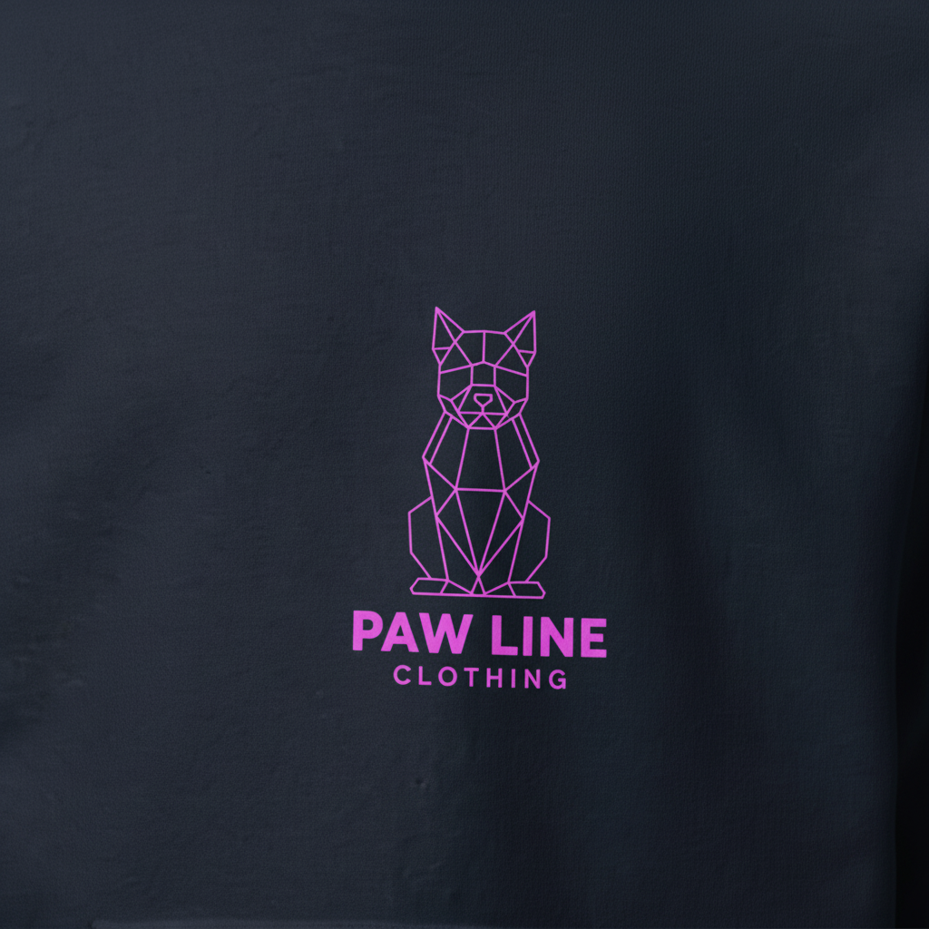 Geometric DOG small Unisex-Kapuzenpullover (pink)