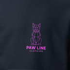 Geometric DOG small Unisex-Kapuzenpullover (pink)