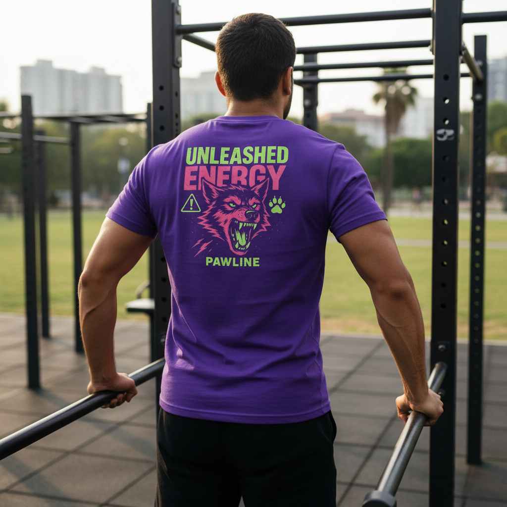 Energy - Kraftvolles Unisex T-Shirt für Energiegeladene | Pawline T-SHIRT