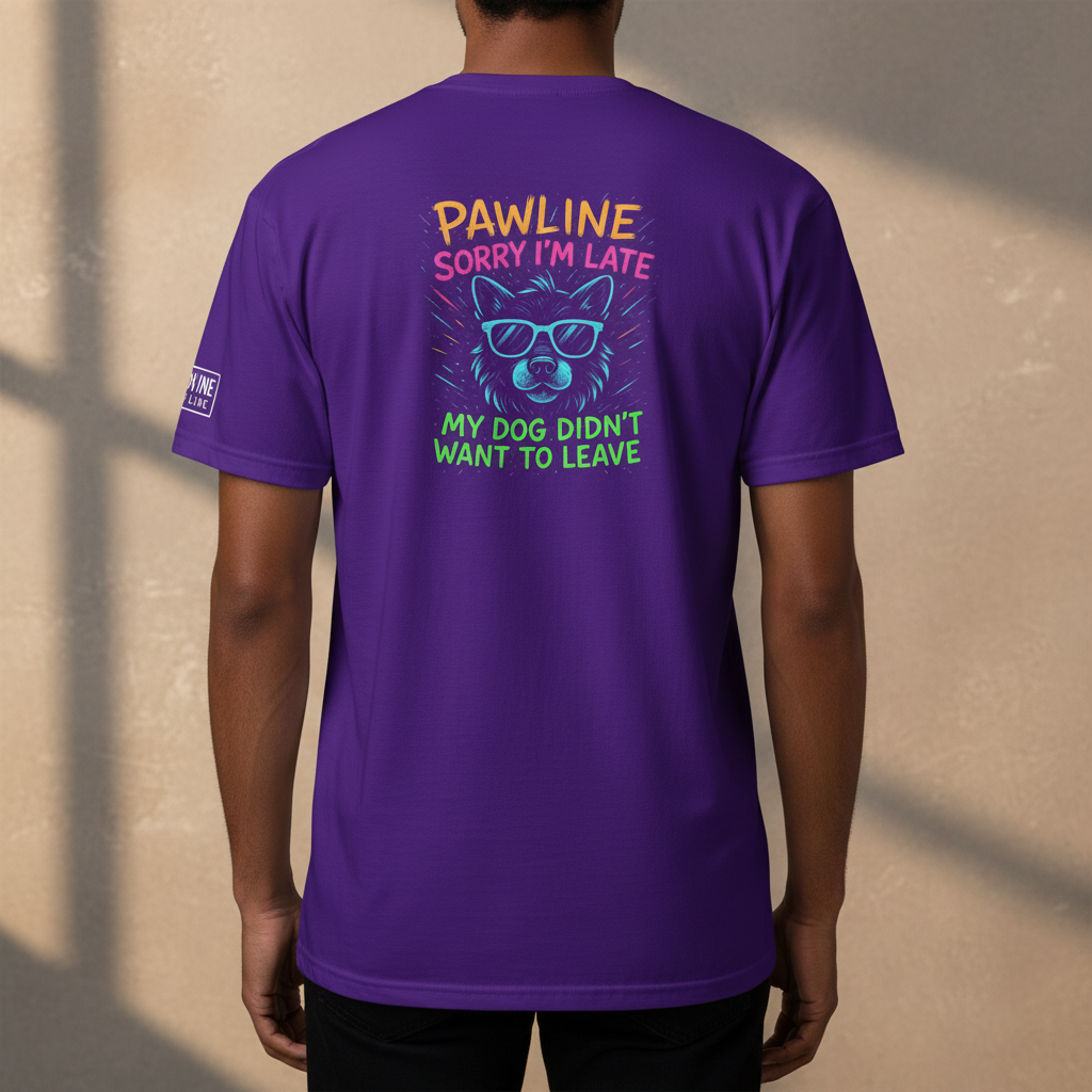 Sorry I'm Late - Humorvolles Unisex T-Shirt für Ehrliche | Pawline T-SHIRT