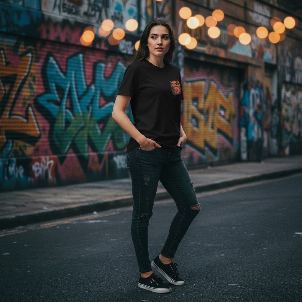 Wild Heart - Wildes Unisex T-Shirt für Freigeister | Pawline T-SHIRT