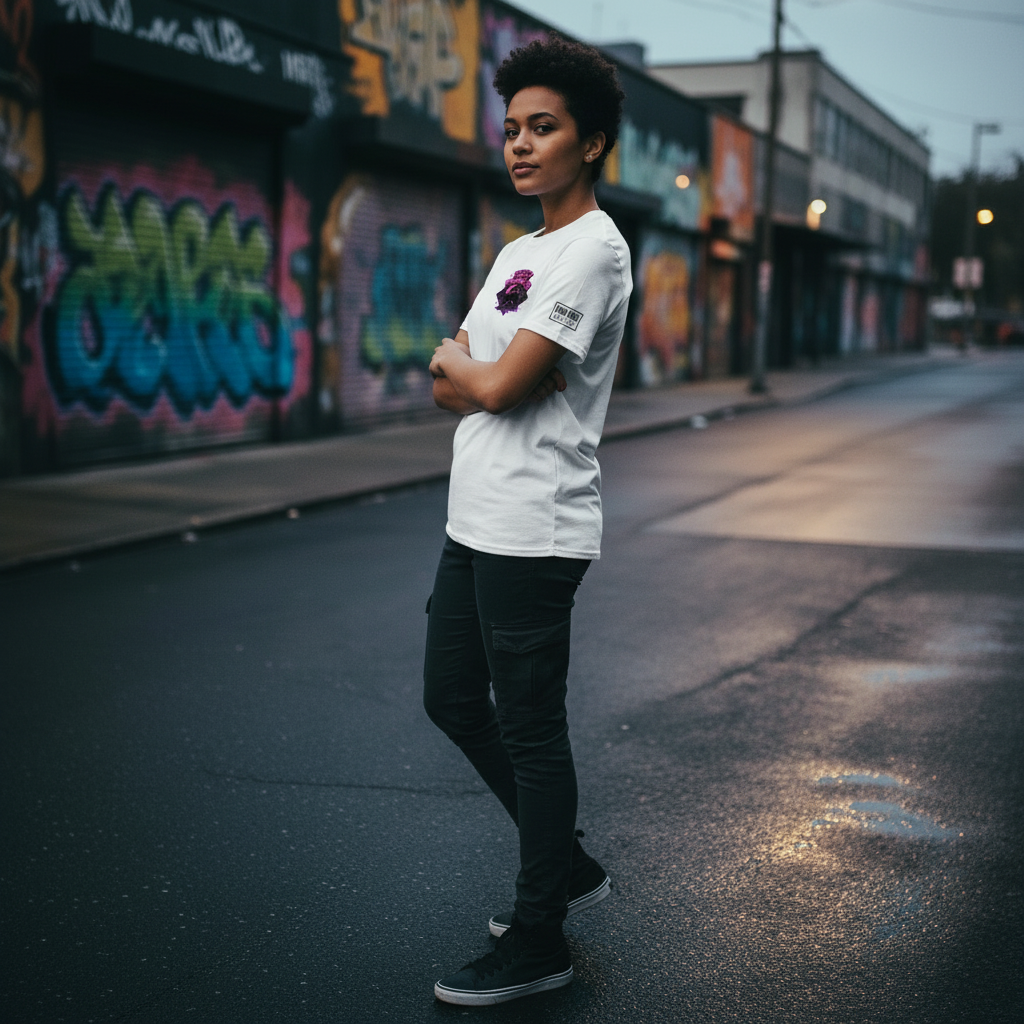 Night Prowler - Mystisches Unisex T-Shirt für Nachteulen | Pawline T-SHIRT