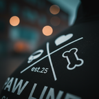 Basic X Hoodie - Dunkler Unisex Kapuzenpullover mit weißem Logo | Pawline