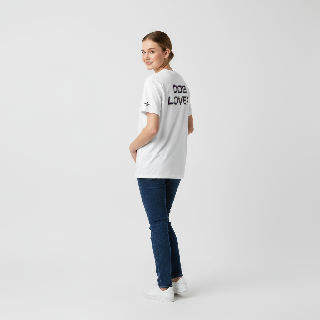 Dog Lover Bunt - Farbenfrohes Unisex T-Shirt für Hundeliebhaber | Pawline T-SHIRT