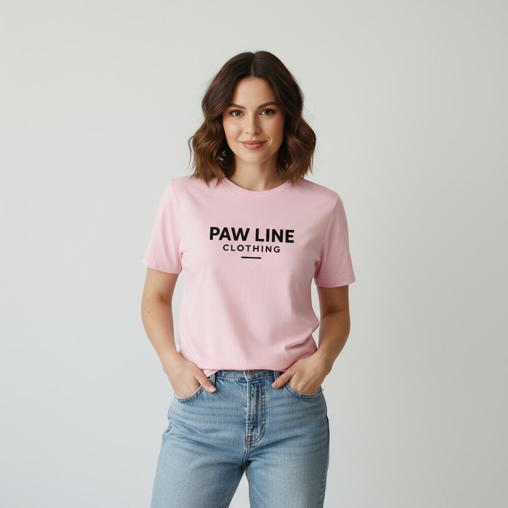 Pawline Damen T-Shirt - Lockeres Frauen Shirt für Tierliebhaber | Pawline T-SHIRT