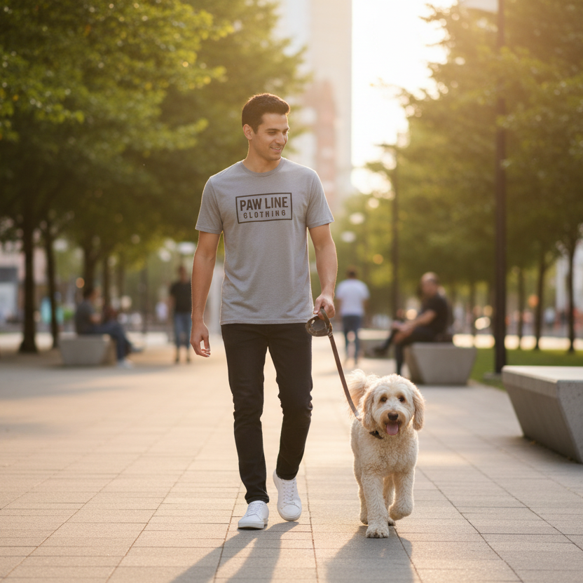 Big Paw T-Shirt - Statement Bio-Baumwolle für Tierliebhaber | Paw Line Bio T-Shirt Unisex