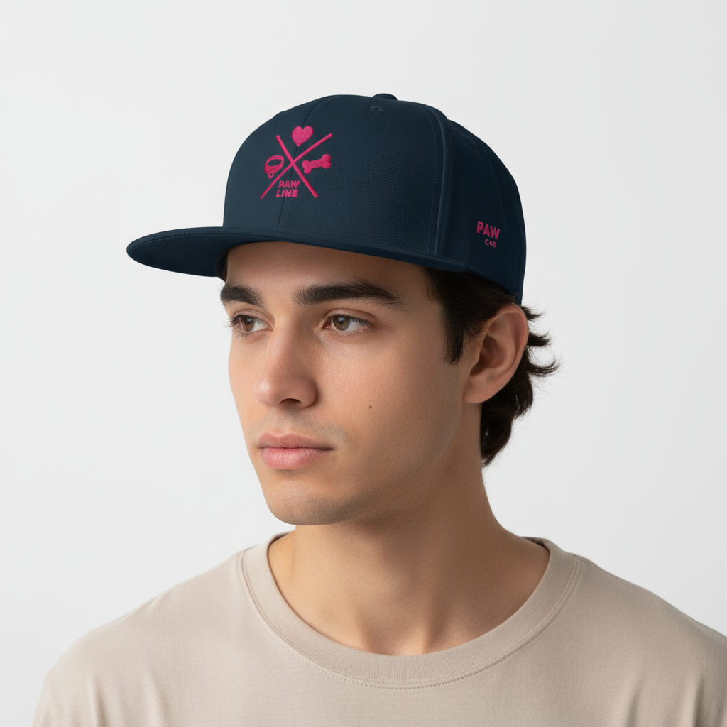 Snapback-Cap X Einfarbig - Klassische Kappe für minimalistischen Style | Pawline EMBROIDERY