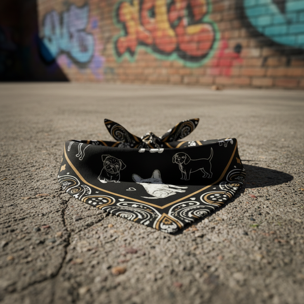 PACK SIGNATURE Bandana Flat Lay auf Beton