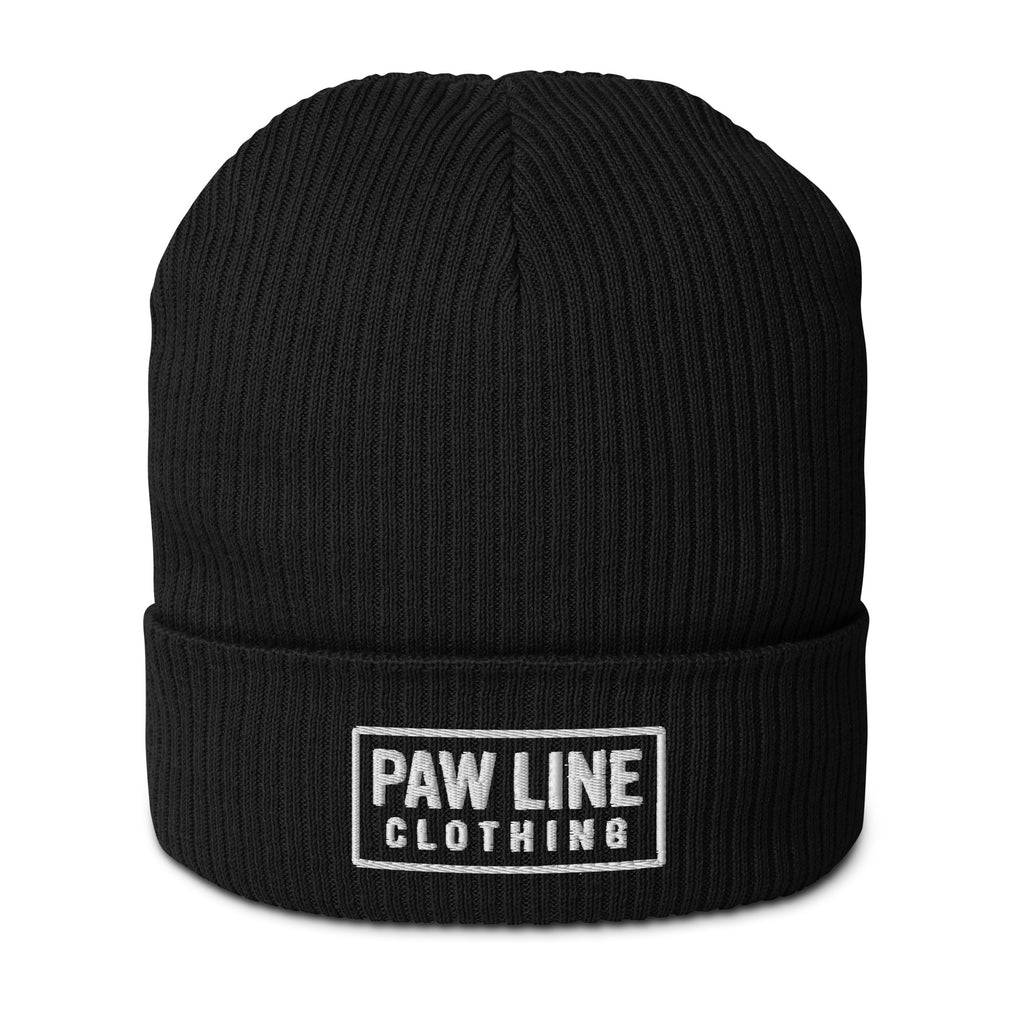 Bio-Beanie Mütze Unisex – Gerippte Baumwoll-Beanie Nachhaltig | Paw Line EMBROIDERY