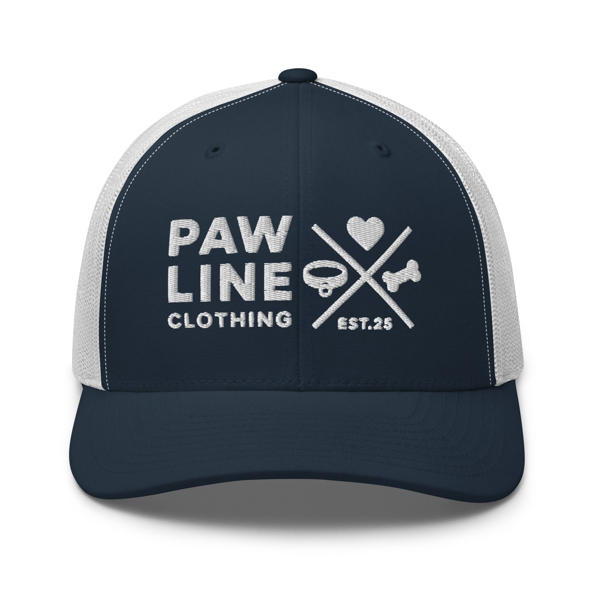 Pawline Clothing Trucker-Cap - Klassische Mesh-Kappe im Retro-Style | Pawline EMBROIDERY