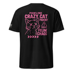 Crazy Cat - Lustiges Unisex T-Shirt für verrückte Katzenliebhaber | Pawline T-SHIRT