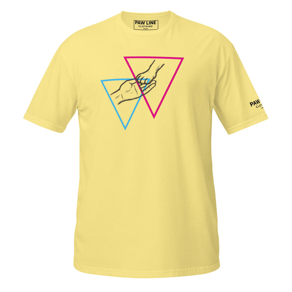Hand in Hand Yellow - Verbindung & Zusammenhalt Unisex T-Shirt | Pawline T-SHIRT