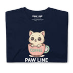 Cute Cat T-Shirt - Süßes Kurzarm Unisex Katzen-Shirt | Paw Line T-SHIRT