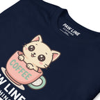 Cute Cat T-Shirt - Süßes Kurzarm Unisex Katzen-Shirt | Paw Line T-SHIRT